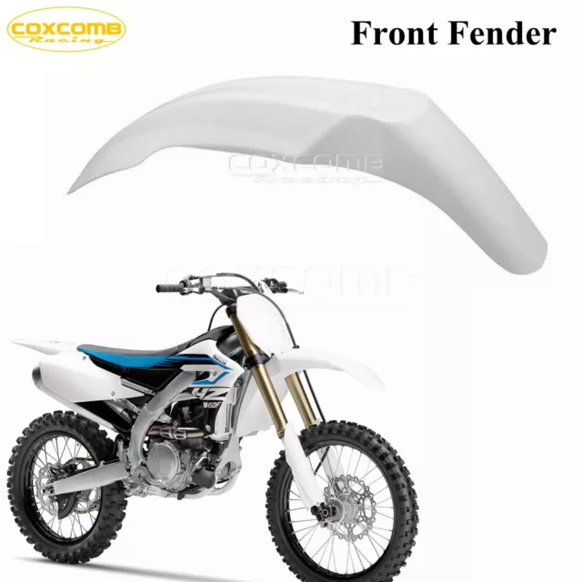 Enduro White Front Fender Mudguard Cover For Dirt Bike Motorcycle Supermoto