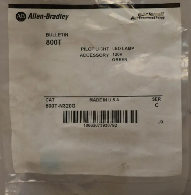 Allen Bradley 800T-N320G Pilot Light Bulb ++ NEW ++