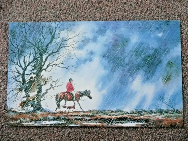 Thelwell Cartoon Artist Print Pony Horse Rain