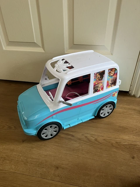 Barbie dog top car