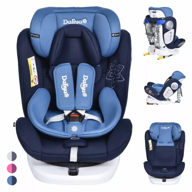 Daliya® Autokindersitz ISOFIX Kindersitz Baby Autositz ISOFIX + Top Tether