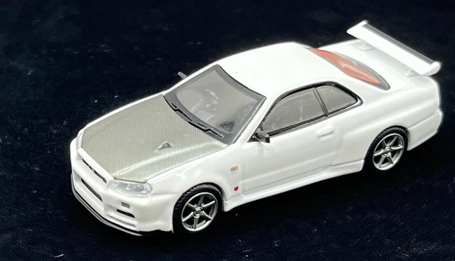 1/43 HPI NISSAN SKYLINE GTR R34 V-SPEC II N1 WHITE 8358