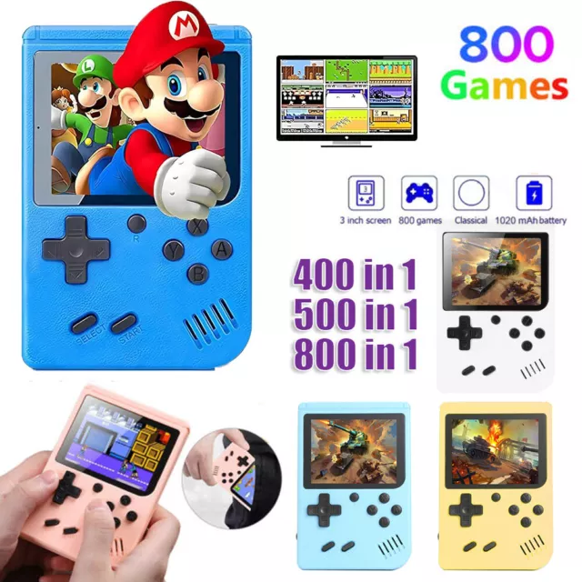 800 in 1 Retro Handheld Videospielkonsole Gameboy Einbaute klassische Spiele Neu