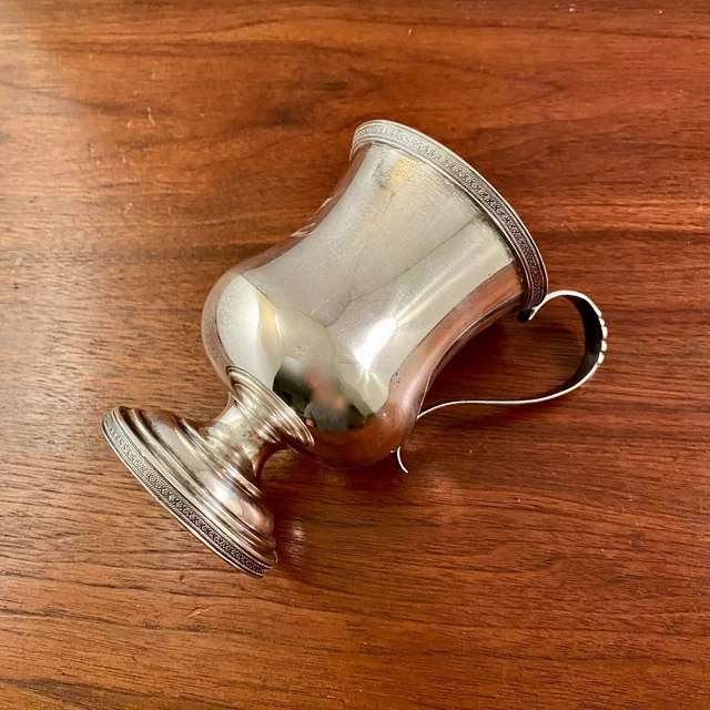 RARE EDWARD & DAVID KINSEY COIN SILVER HANDLED CUP CINCINNATI c.1850