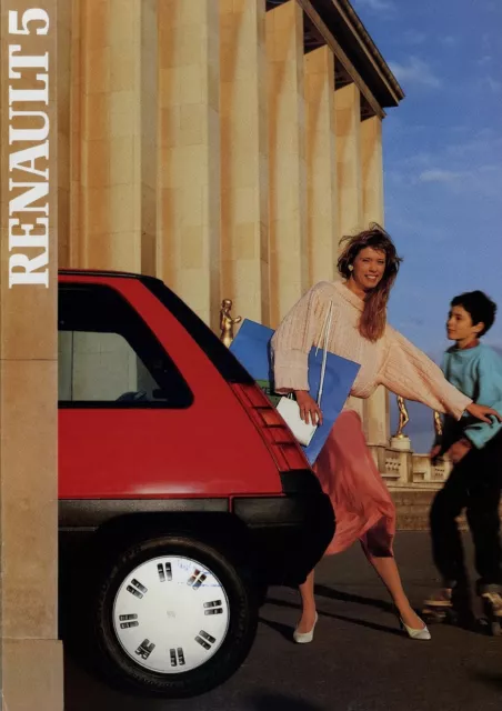 Renault 5 Prospekt 1987 D brochure prospectus catalogue catalogus Katalog