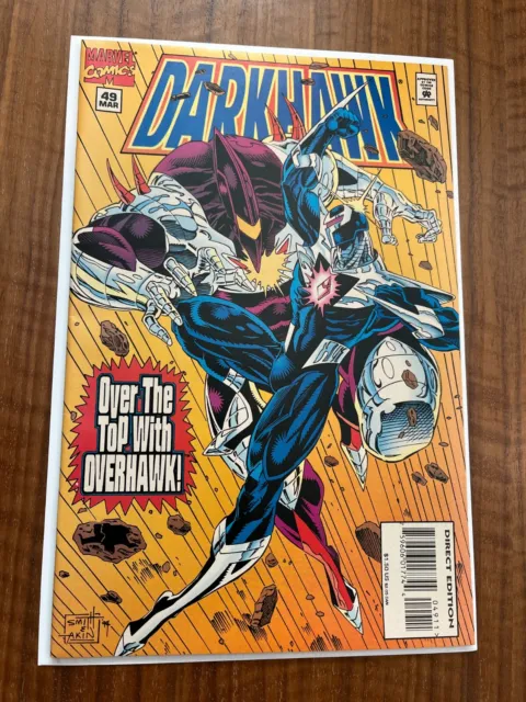 Marvel Darkhawk 49, 1995 1st Appearance Overhawk, HTF Low Print Run Key FN/VF