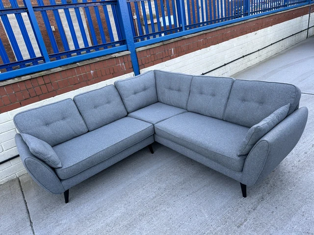grey dfs corner french connection sofa 5/6 seater