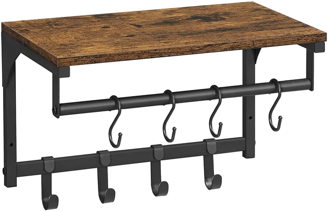 Attaccapanni da parete con 5 ganci Belm 8 - L109 cm