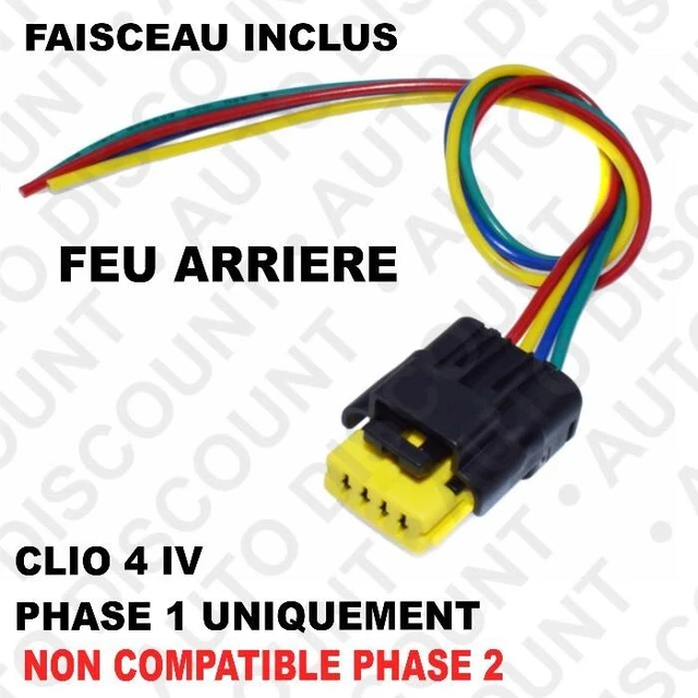 Câble De Pompe à Carburant 4 Broches 8201348602 - Connecteur Capteur Pompe Essence 15 Cm Pour Citroën Peugeot Renault