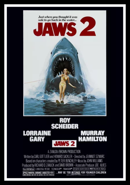 Jaws 2 Movie Poster Print & Unframed Canvas Prints