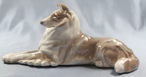 Collie Figur Royal copenhagen porzellanfigur Hundefigur hund porzellan