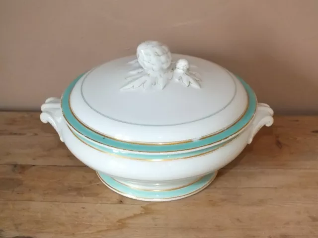 Soupière légumier en porcelaine de Paris 19ème 2