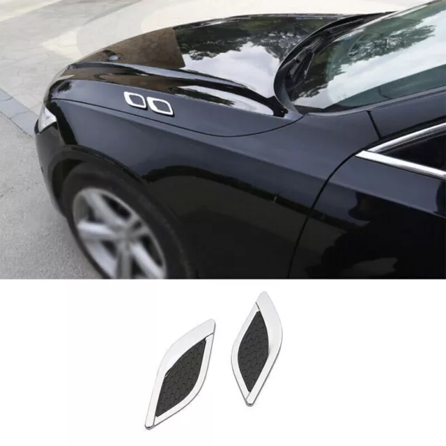 For Volvo XC40 19-22 Chrome ABS Body Side Front Side Vent Fender Cover Trim 2PCS