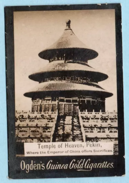 Cigarette Card Peking Beijing China the Temple of Heaven antique Ogden's Guinea