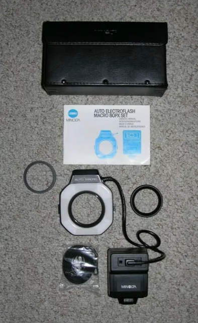 Minolta Auto Electroflash Macro 80PX Set Ring Light