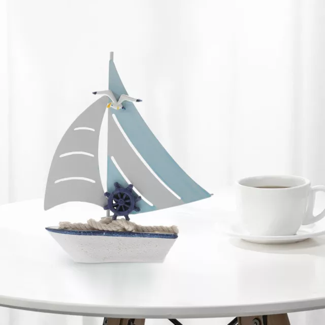 Decoración de mesa velero estilo marítimo modelo vintage fiesta
