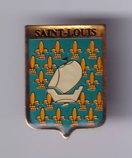 Rare Pins Pin's .. Tourisme Blason Arm Bateau Saint Louis Ile La Reunion ~Fk