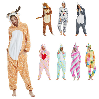 Pigiama Intero Animali Unisex Adulto Costume di Carnevale Halloween Pigiami Cosplay Costumi Donna Uomo Tuta Animale 