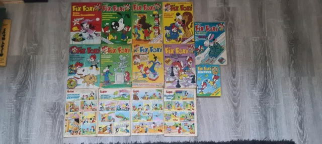 Sammlung Fix und Foxi 13 Stück Comic Hefte Und 1 Taschenbuch