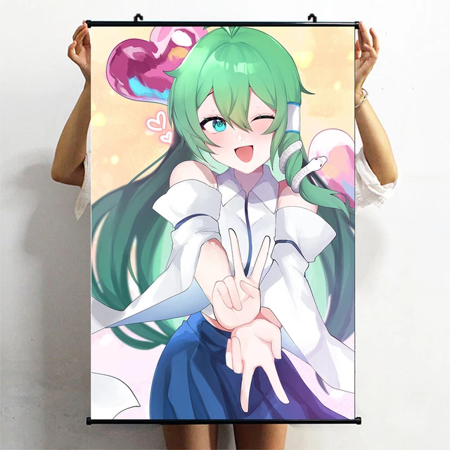 touhou kochiya sanae Anime Poster Home Decor Wall Scroll Painting 60X90cm F7