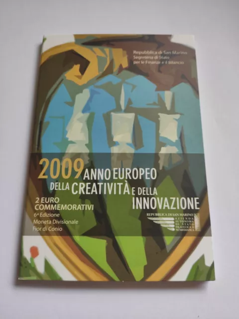 2 Euro Gedenkmünze San Marino 2009 Kreativität Original Blister