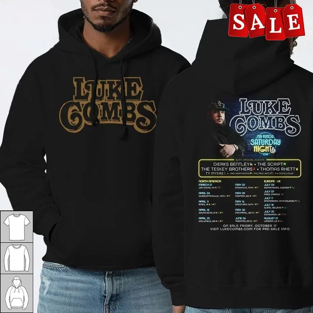 NEW 2026 LUKE Combs My Kinda Saturday Night Tour Gift For Fans Hoodie ...
