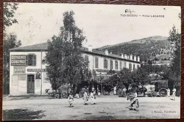 Algérie Tizi-Ouzou 1907 Hôtel Lagarde Carte Postale Ancienne Cpa Colonie Alger
