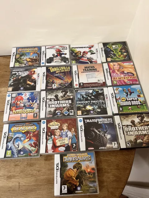 Nintendo Ds Games Bundle ( Cases Only )