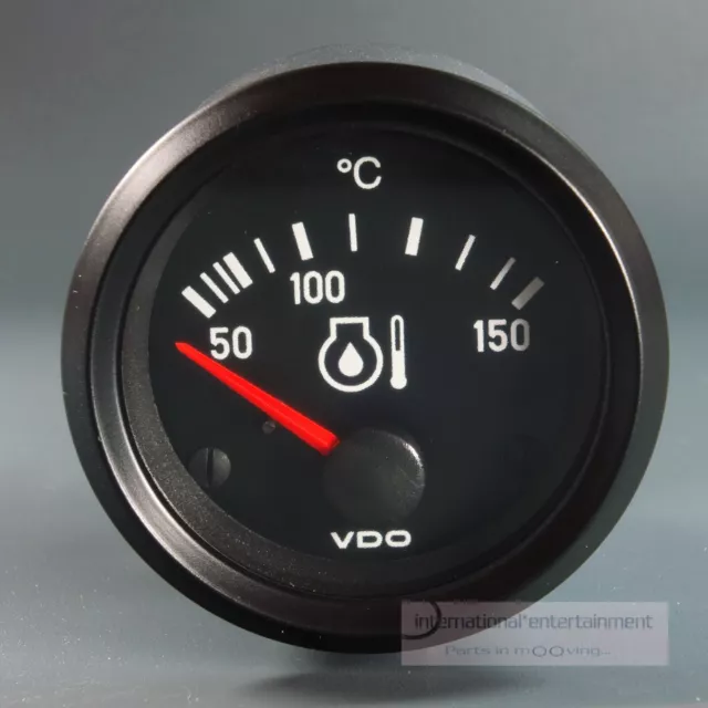 VDO ÖLTEMPERATUR  ZUSATZ INSTRUMENT  150°  *LED EDITION*  12V  52mm Cockpit int.