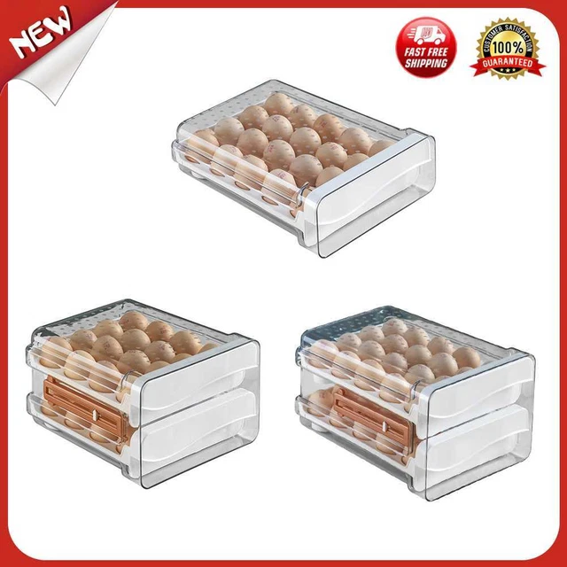es Egg Storage Box Egg Tray Containers Kitchen Refrigerator Eggs Fresh Preservat