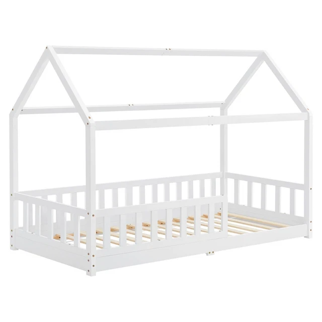 Juskys Kinderbett Marli 90 x 200 cm mit - Akzeptabel