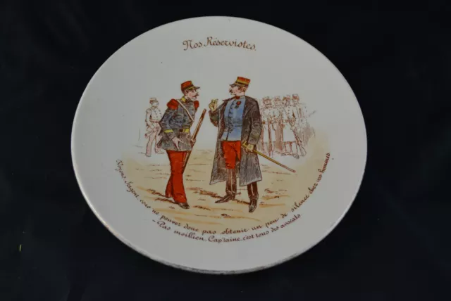 Ancienne Assiette Militaire Luneville Nos Reservistes