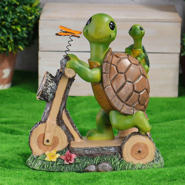 Turtle Shape Outdoor Solar Lamp Animal Ornament Atmosphere Lamp Waterproof