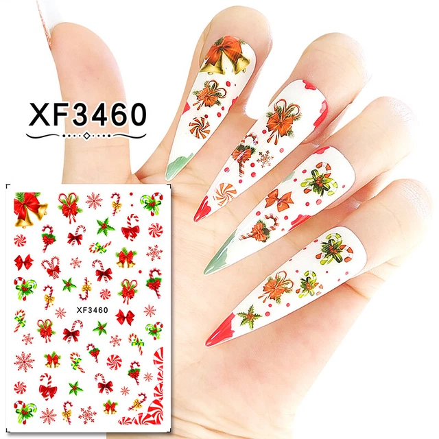 Noël Art Ongles Autocollant DIY Manucure Slider Décalques Décoration