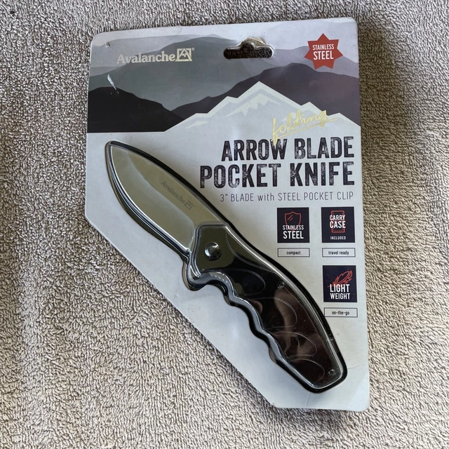 NEW AVALANCHE ARROW Folding Blade Pocket Knife Plan 3'' (Shelf 3) 19.