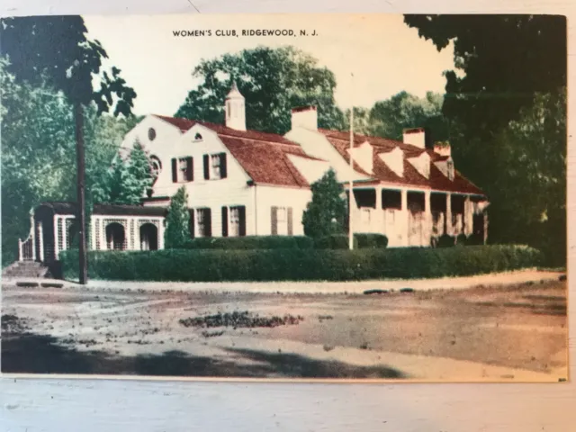 Vintage Postcard 1940-1950 Women's Club Ridgewood New Jersey