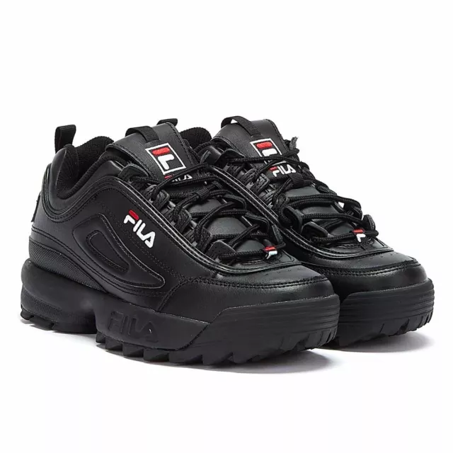 Fila Disruptor II Premium Black/White/Fila Red Trainers