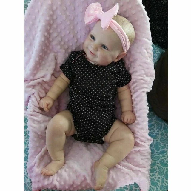 20''/24"  Handmade Reborn Baby Dolls Lifelike Newborn Silicone Vinyl Cloth Girl