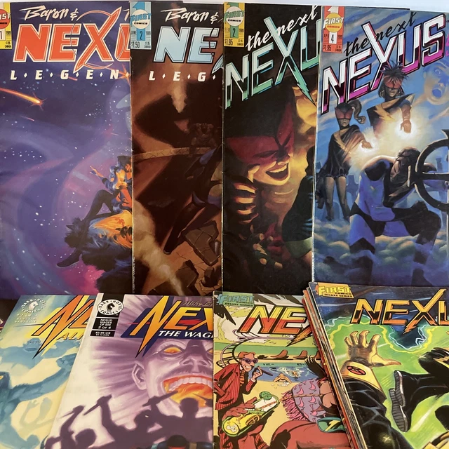 First Comics Nexus Lot Of 16, Baron & Rude, Fine +, 1980’s, Dark Horse comics
