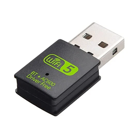 JJN Adaptateur USB WiFi Bluetooth pour PC, 600Mbps Clé Dongle Double Bande 2.4/5