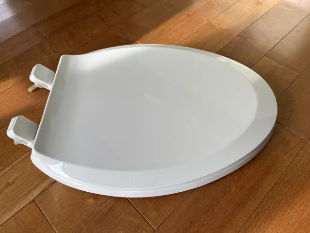 White Elongated Slow Close Toilet Seat