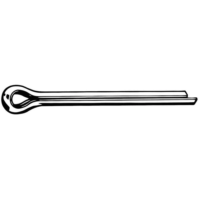 GRAINGER APPROVED M39350.032.0040 Cotter Pin,Steel,Zinc Plated,3.2mm,PK100