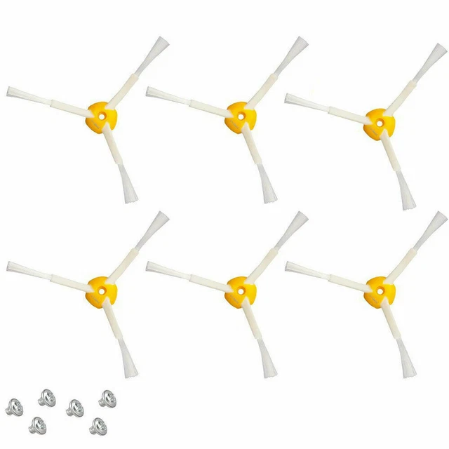 6 Pack 3-Armed Side Brush For iRobot Roomba 500 600 700 Series 560 630 650 760