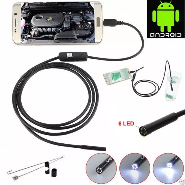 For Samsung Android Mobile Phone USB Endoscope Borescope Snake Inspection Camera