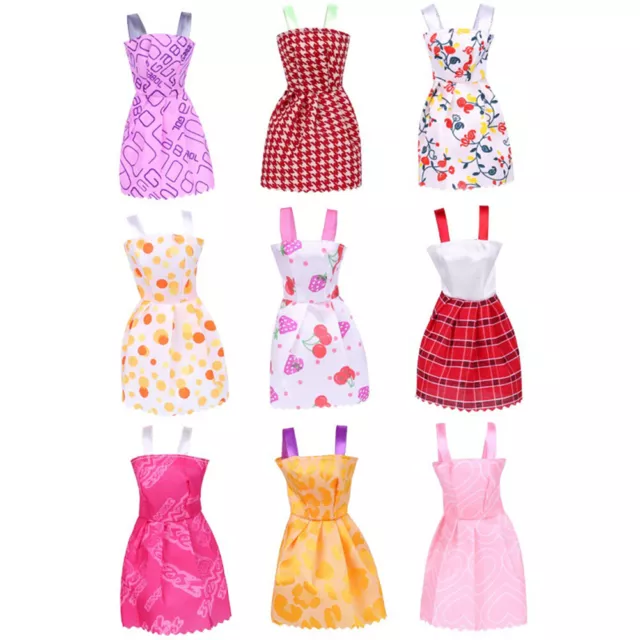 10pcs Doll Braces Skirt Polyester Random Color Props for Girls Gift Accessories 3