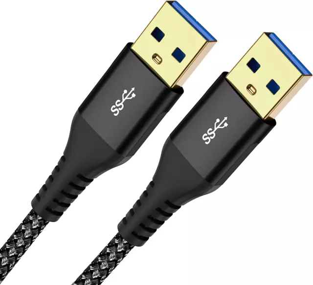 USB to USB Cable 2M,  USB 3.0 a to a Cable Type a Male to Type a Male for Data T