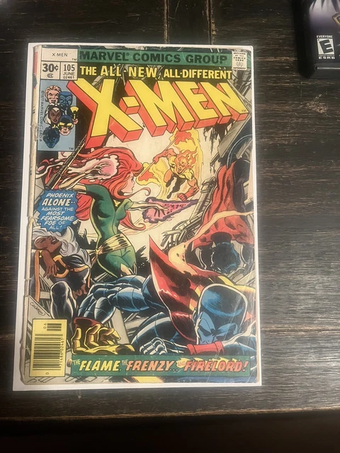 X-Men #105 Firelord Vs Phoenix 1977 Marvel Comics Low Grade Complete