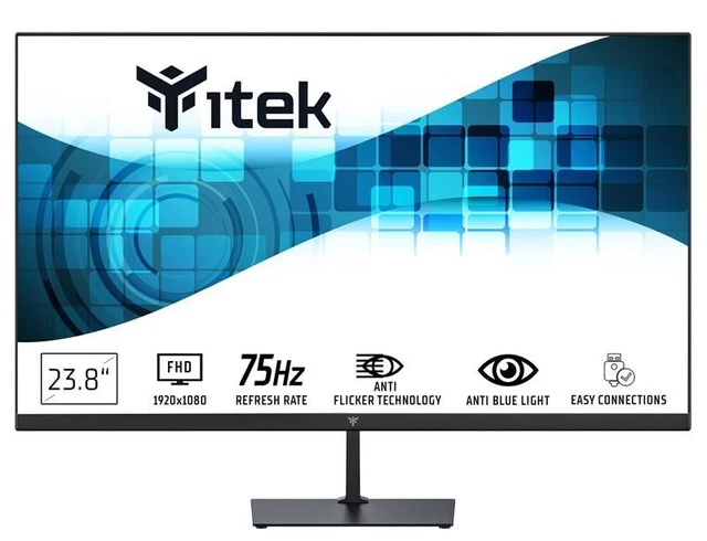 itek GWF Computerbildschirm 60,5 cm (23.8") 1920 x 1080 Pixel Full HD LED Schwa