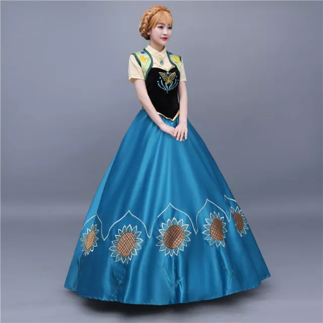 Frozen Anna Elsa Disney Cosplay déguisement robe princesse longue robe... 2