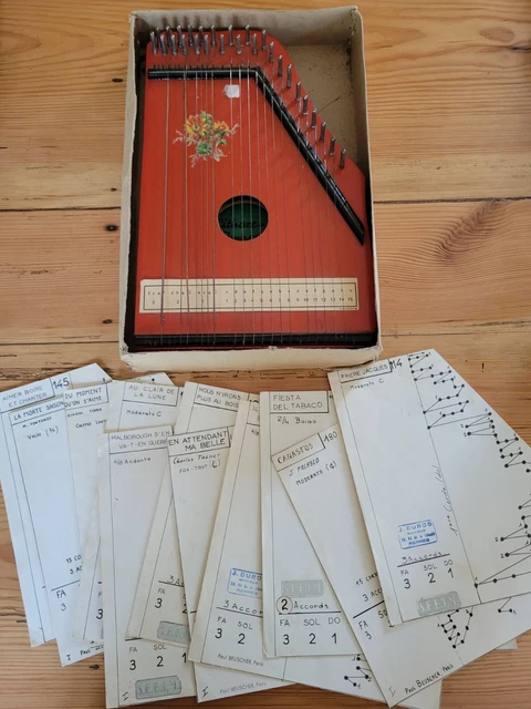 Cithare Ancienne La Gauloise - Instrument De Musique Vintage - Occasion